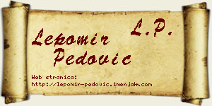 Lepomir Pedović vizit kartica